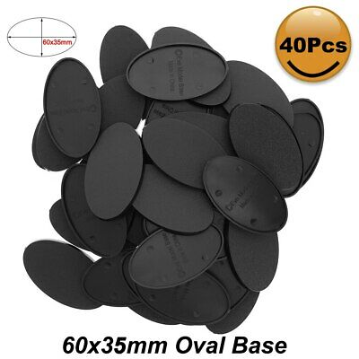 40pcs Oval Bases 60*35mm Oval Base Plastic Bases For Miniature War Games MB660