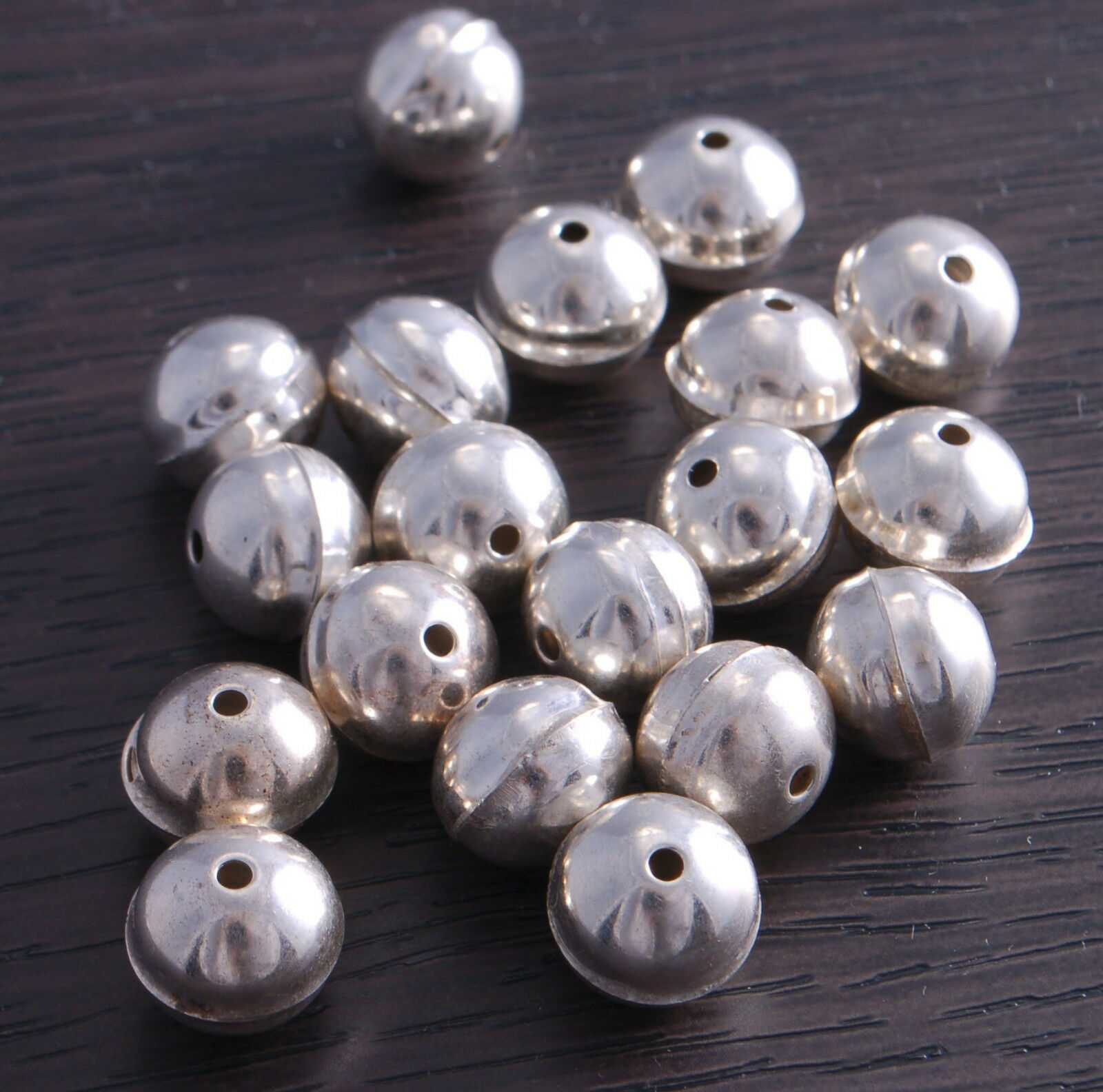 Sterling Silver Bench Made Beads 10mm (pack of 5 beads) DB4D