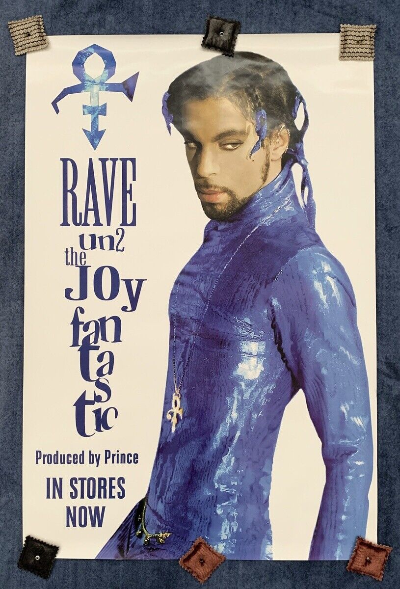 Prince - Rare Rave Un2 The Joy Fantastic Promo Poster Full Size 24