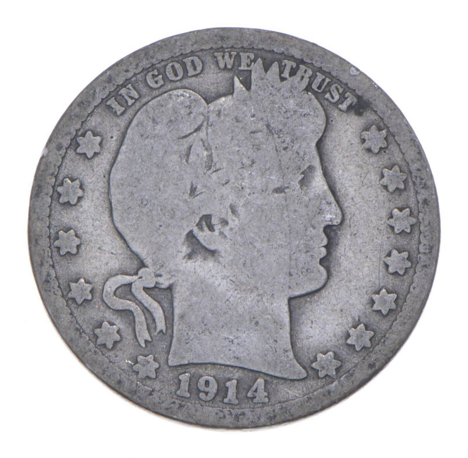 Better 1914-d - Us Barber 90% Silver Quarter Coin Collection Set Break *408
