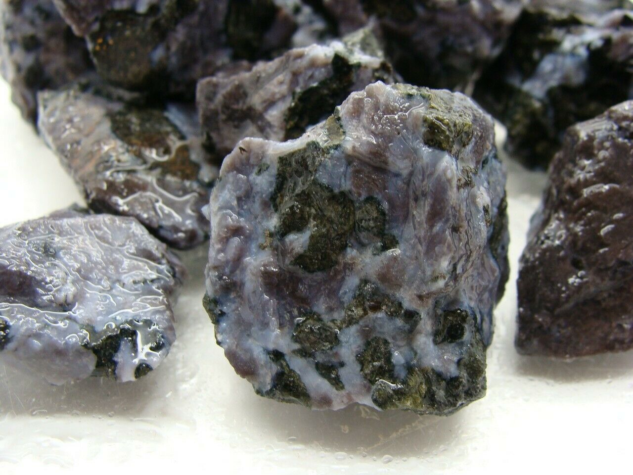Indigo Gabbro - 1 Pound Lot - Tumbler Rough Rocks Stones