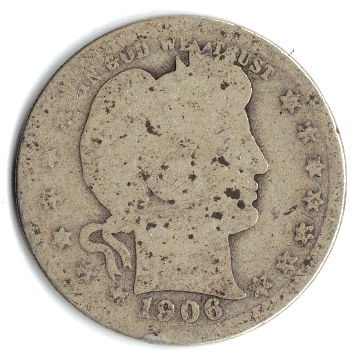 1906 Barber Quarter In About Good Condition ~ Please See The Scan  Stk E 54