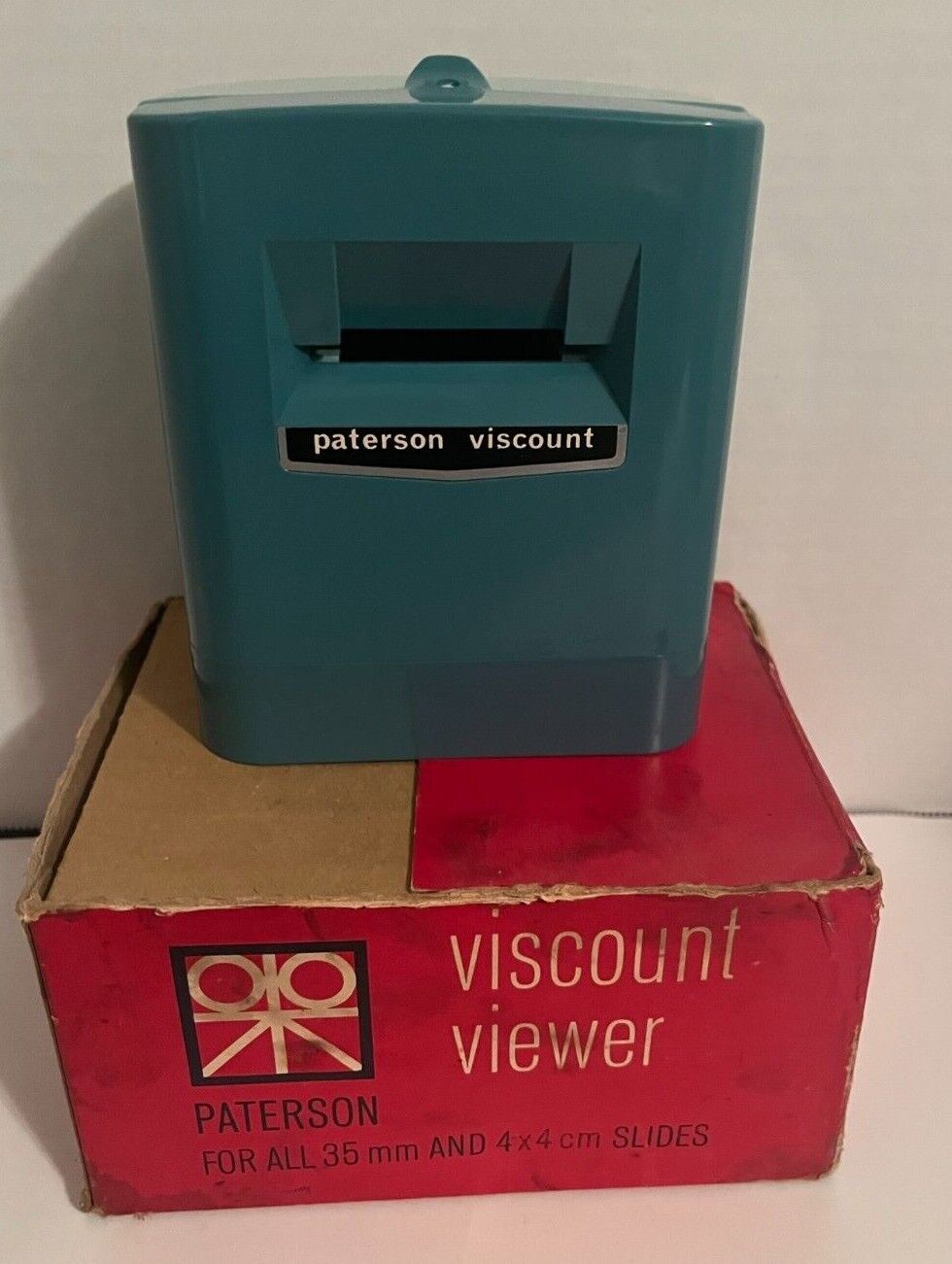 Vintage 1970s Paterson Viscount Film Slide Viewer 35mm 4x4cm Untested *For Parts
