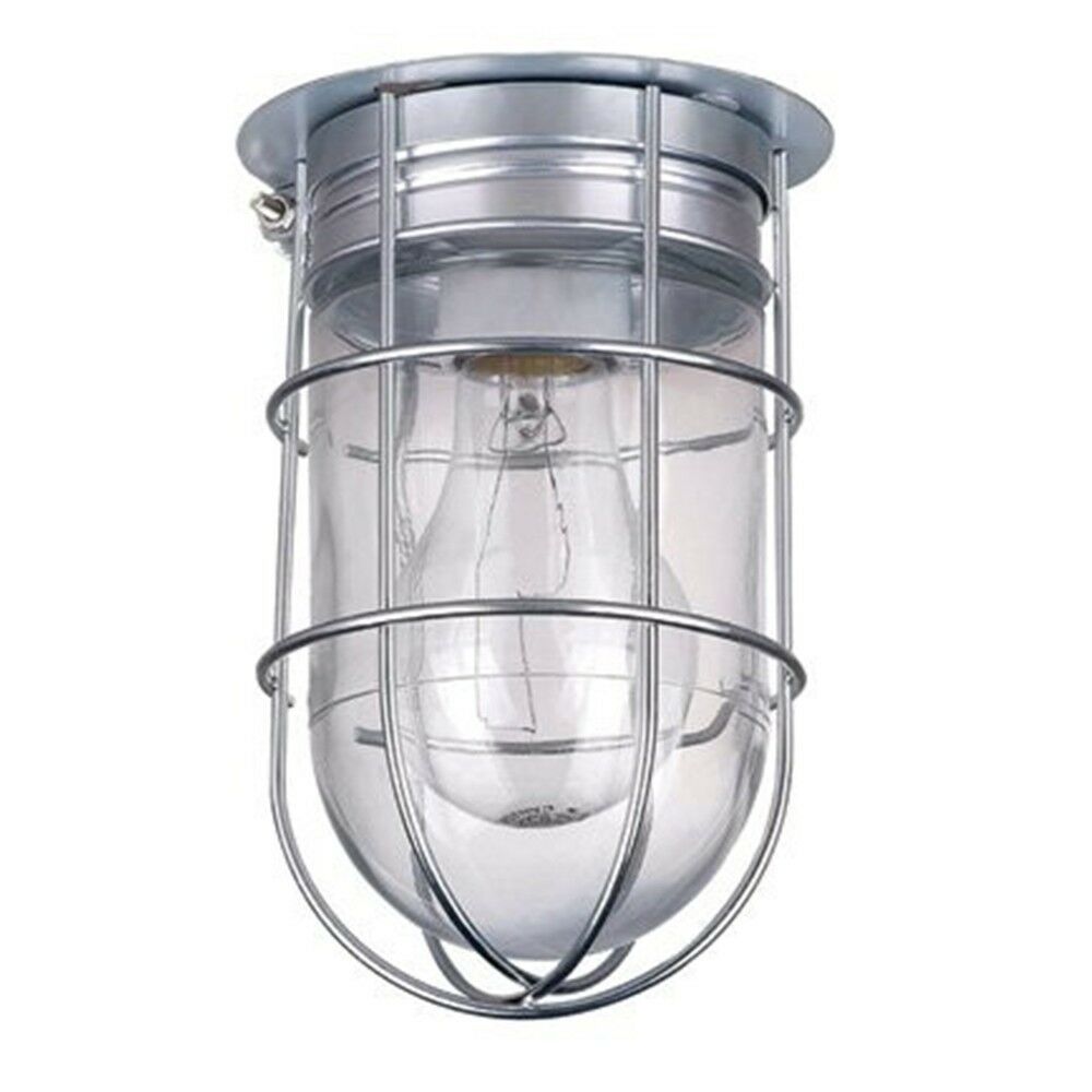 All Weather Wall Barn Ceiling Exterior Light With Cage Outdoor Caged Light