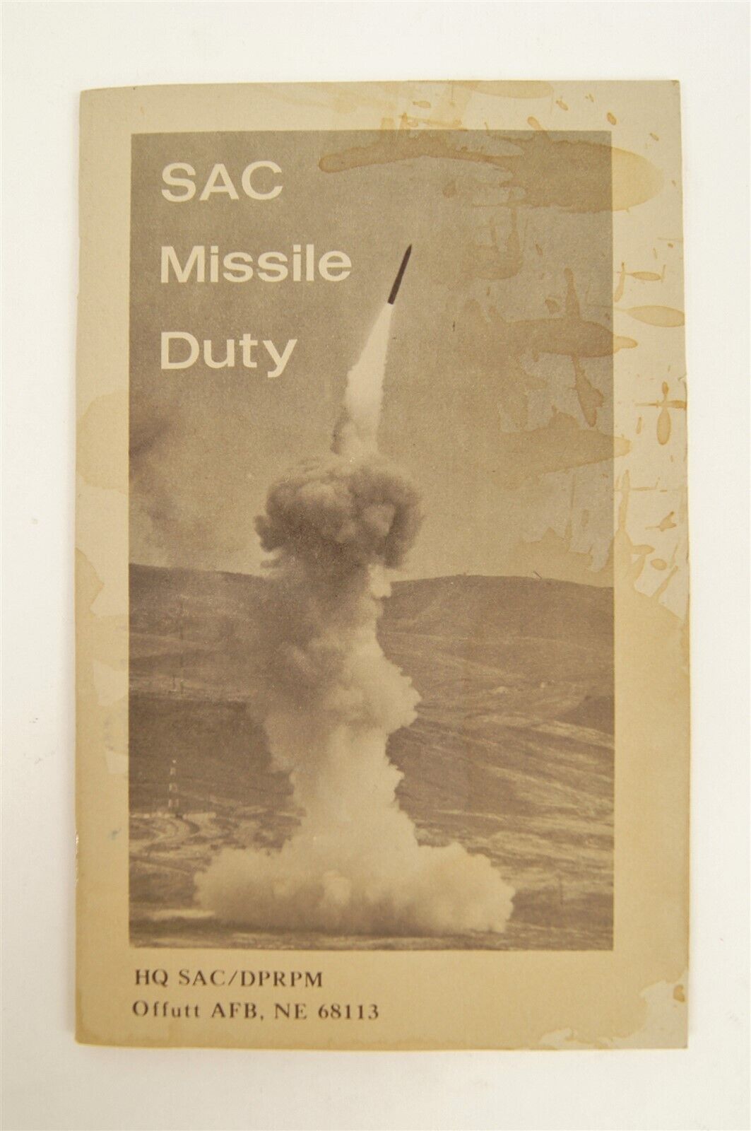 1974 Vietnam Era US Air Force SAC Missile Duty Handbook