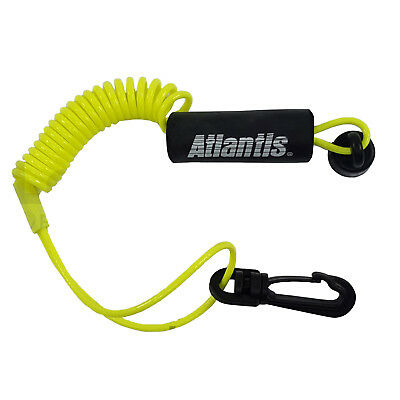 Atlantis Floating Safety Lanyard Ignition Cap Key Stop Switch Yellow Fit Sea-doo
