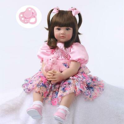 24" Toddler Reborn Girls Doll Gift Newborn Baby Toys Lifelike Princess Dolls