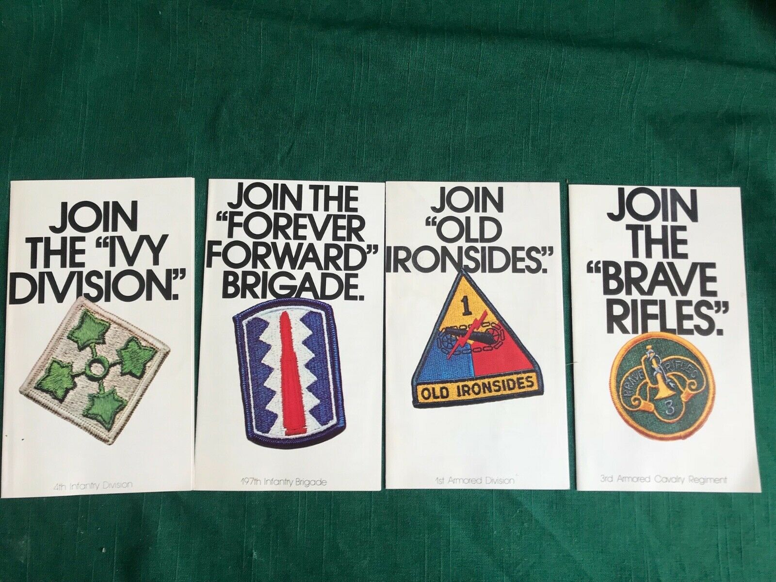 1971 U. S. Army Recruitment Brochures